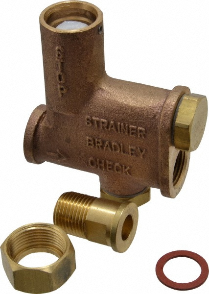 Wash Fountain Combination Stop Strainer & Check Valve