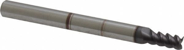 Accupro 360S1562C11 Square End Mill: 5/32 Dia, 5/16 LOC, 3/16 Shank Dia, 2 OAL, 3 Flutes, Solid Carbide Image