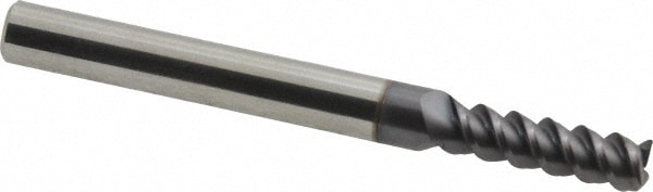 Accupro 3602188C11 Square End Mill: 7/32 Dia, 3/4 LOC, 1/4 Shank Dia, 2-1/2 OAL, 3 Flutes, Solid Carbide Image