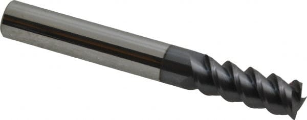 Accupro 3603125C11 Square End Mill: 5/16 Dia, 13/16 LOC, 5/16 Shank Dia, 2-1/2 OAL, 3 Flutes, Solid Carbide 
