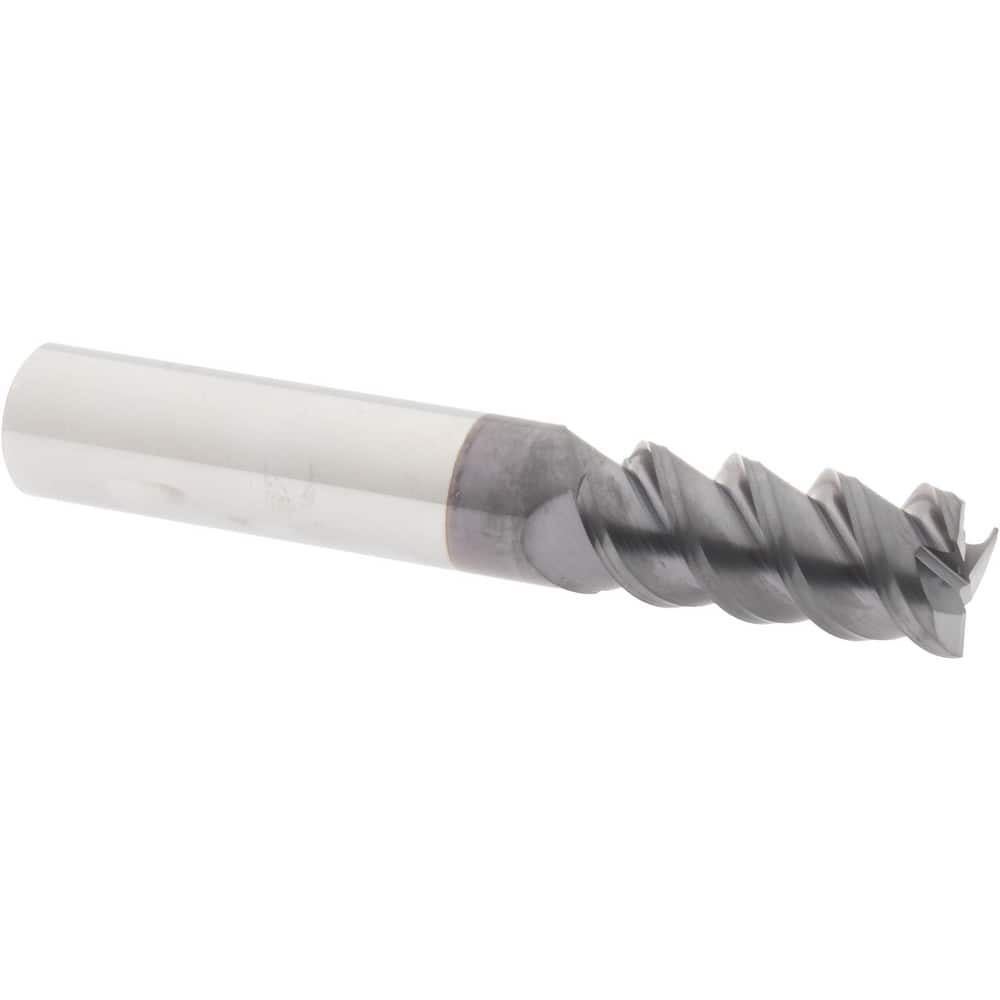 Accupro 3604375C11 Square End Mill: 7/16 Dia, 1 LOC, 7/16 Shank Dia, 2-3/4 OAL, 3 Flutes, Solid Carbide 