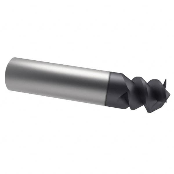 Accupro 360S5000C11 Square End Mill: 1/2 Dia, 5/8 LOC, 1/2 Shank Dia, 2-1/2 OAL, 3 Flutes, Solid Carbide 