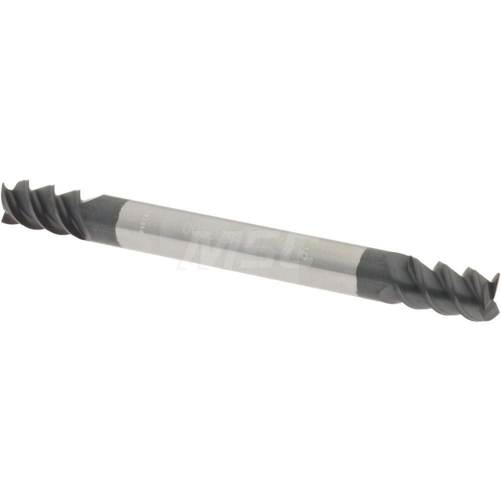 Accupro 12177757 Square End Mill: 3/16 Dia, 5/16 LOC, 3/16 Shank Dia, 2 OAL, 3 Flutes, Solid Carbide Image