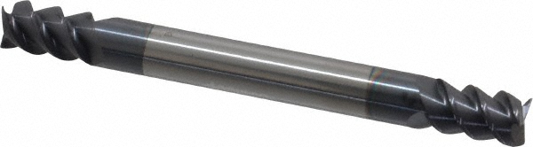 Accupro 12177758 Square End Mill: 1/4 Dia, 3/8 LOC, 1/4 Shank Dia, 2-1/2 OAL, 3 Flutes, Solid Carbide Image
