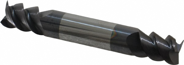 Accupro 12177760 Square End Mill: 3/8 Dia, 1/2 LOC, 3/8 Shank Dia, 2-1/2 OAL, 3 Flutes, Solid Carbide Image