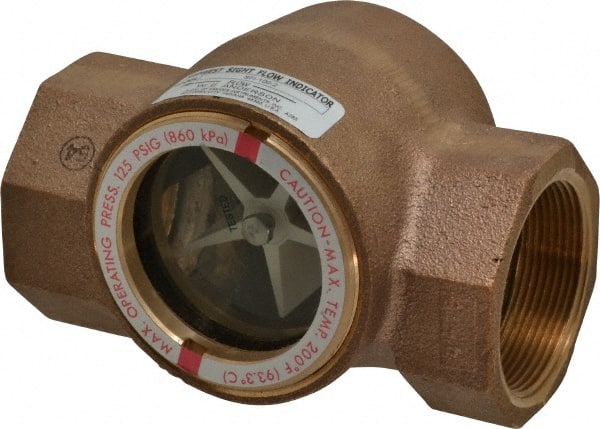 Dwyer SFI-100-2 2 Inch, Bronze Body Sight Flow Indicator 