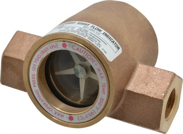Dwyer SFI-300-1/2 1/2 Inch, Bronze Body Sight Flow Indicator 
