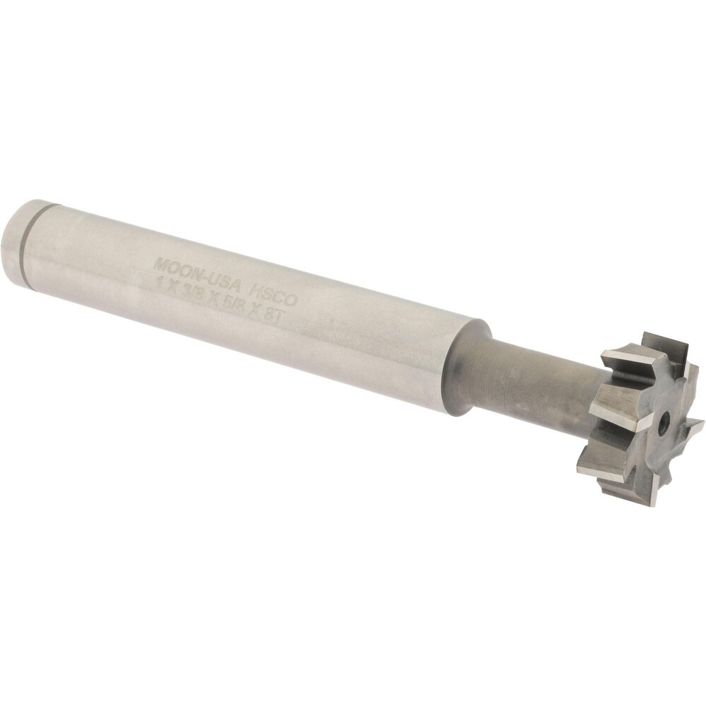 1" Diam, 3/8" Wide, Cobalt T-Slot Cutter