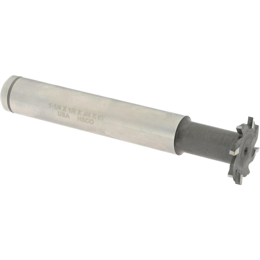 1-1/4" Diam, 1/8" Wide, Cobalt T-Slot Cutter