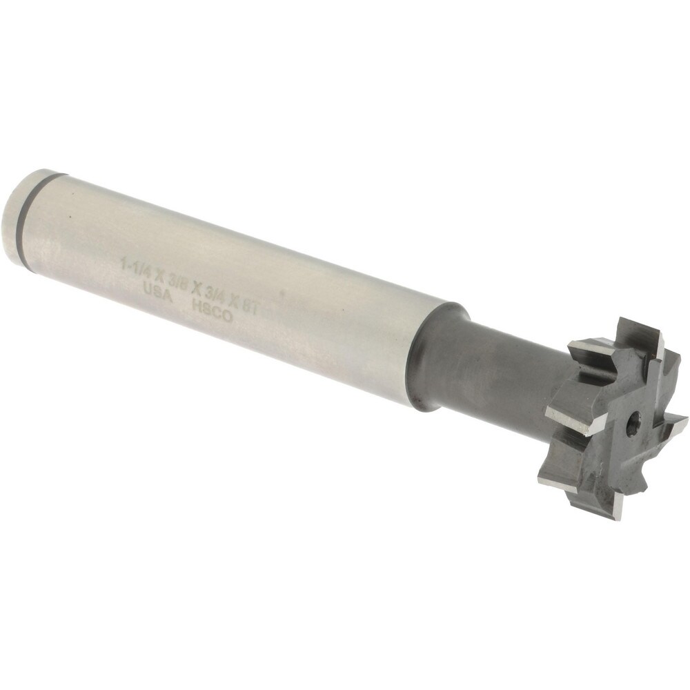 1-1/4" Diam, 3/8" Wide, Cobalt T-Slot Cutter