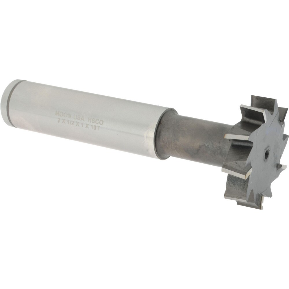 2" Diam, 1/2" Wide, Cobalt T-Slot Cutter