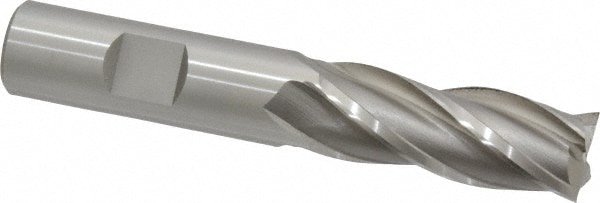 OSG 5742300 Square End Mill: 5/8 Dia, 1-5/8 LOC, 5/8 Shank Dia, 3-3/4 OAL, 4 Flutes, Vanadium High Speed Steel Image