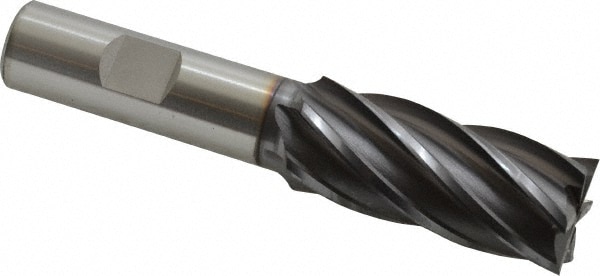 OSG 5742708 Square End Mill: 13/16 Dia, 1-7/8 LOC, 5/8 Shank Dia, 4 OAL, 6 Flutes, Vanadium High Speed Steel Image