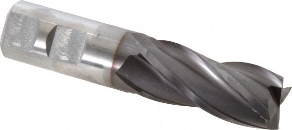 OSG 5743708 Square End Mill: 7/8 Dia, 1-7/8 LOC, 7/8 Shank Dia, 4-1/8 OAL, 4 Flutes, Vanadium High Speed Steel Image