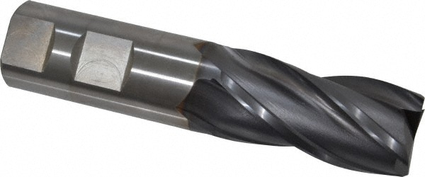 OSG 5743908 Square End Mill: 1 Dia, 2 LOC, 1 Shank Dia, 4-1/2 OAL, 4 Flutes, Vanadium High Speed Steel Image