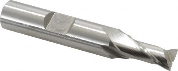 OSG 5730600 Square End Mill: 9/32 Dia, 9/16 LOC, 3/8 Shank Dia, 2-5/16 OAL, 2 Flutes, Vanadium High Speed Steel Image