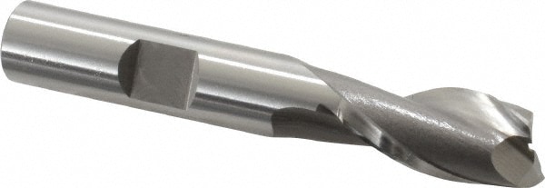 OSG 5731000 Square End Mill: 13/32 Dia, 13/16 LOC, 3/8 Shank Dia, 2-1/2 OAL, 2 Flutes, Vanadium High Speed Steel Image