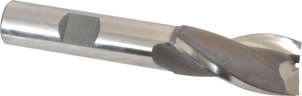 OSG 5731900 Square End Mill: 21/32 Dia, 1-5/16 LOC, 1/2 Shank Dia, 3-5/16 OAL, 2 Flutes, Vanadium High Speed Steel Image