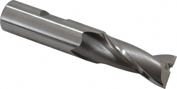 OSG 5732300 Square End Mill: 5/8 Dia, 1-5/16 LOC, 5/8 Shank Dia, 3-7/16 OAL, 2 Flutes, Vanadium High Speed Steel Image