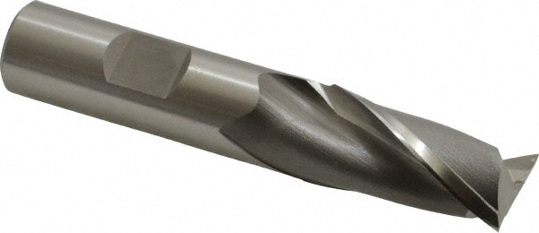 OSG 5732400 Square End Mill: 11/16 Dia, 1-5/16 LOC, 5/8 Shank Dia, 3-7/16 OAL, 2 Flutes, Vanadium High Speed Steel Image