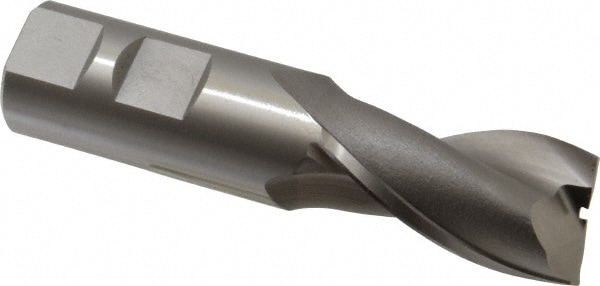 OSG 5733700 Square End Mill: 7/8 Dia, 1-1/2 LOC, 7/8 Shank Dia, 3-3/4 OAL, 2 Flutes, Vanadium High Speed Steel Image