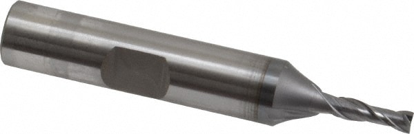 OSG 5730108 Square End Mill: 1/8 Dia, 3/8 LOC, 3/8 Shank Dia, 2-5/16 OAL, 2 Flutes, Vanadium High Speed Steel Image