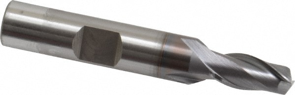 OSG 5730608 Square End Mill: 9/32 Dia, 9/16 LOC, 3/8 Shank Dia, 2-5/16 OAL, 2 Flutes, Vanadium High Speed Steel Image