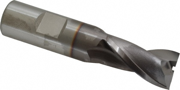 OSG 5733208 Square End Mill: 3/4 Dia, 1-5/16 LOC, 3/4 Shank Dia, 3-9/16 OAL, 2 Flutes, Vanadium High Speed Steel Image