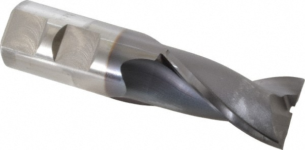 OSG 5733708 Square End Mill: 7/8 Dia, 1-1/2 LOC, 7/8 Shank Dia, 3-3/4 OAL, 2 Flutes, Vanadium High Speed Steel Image