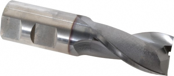 OSG 5733908 Square End Mill: 1 Dia, 1-5/8 LOC, 1 Shank Dia, 4-1/8 OAL, 2 Flutes, Vanadium High Speed Steel Image