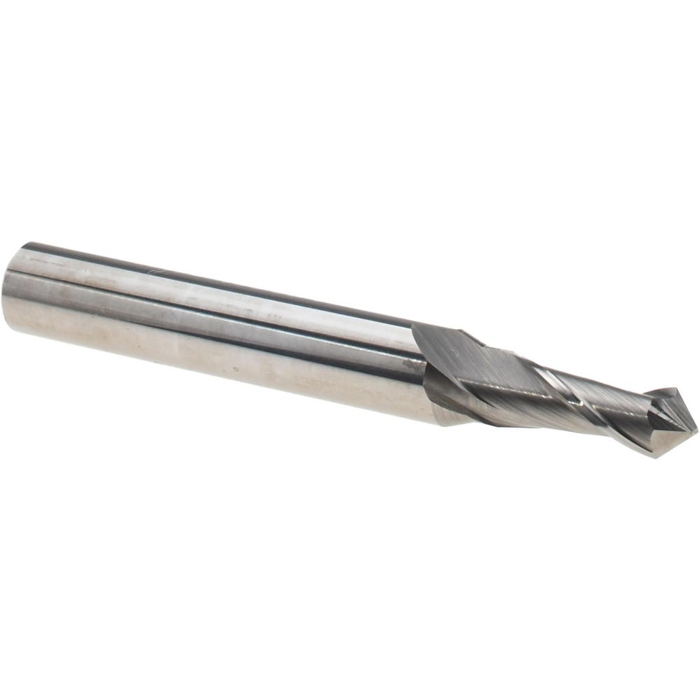 Spotting Drill: 3/16" Dia, 90 ° Point, 2" OAL, Solid Carbide