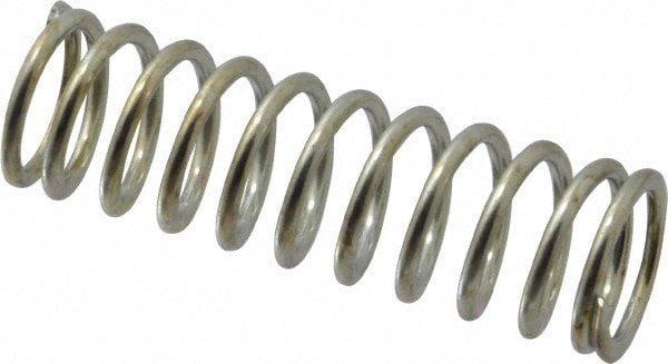 Precision Compression Spring: 0.6" OD, 2" Free Length