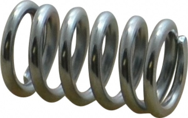 Precision Compression Spring: 0.6" OD, 1" Free Length