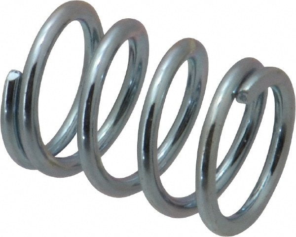 Precision Compression Spring: 0.72" OD, 1" Free Length