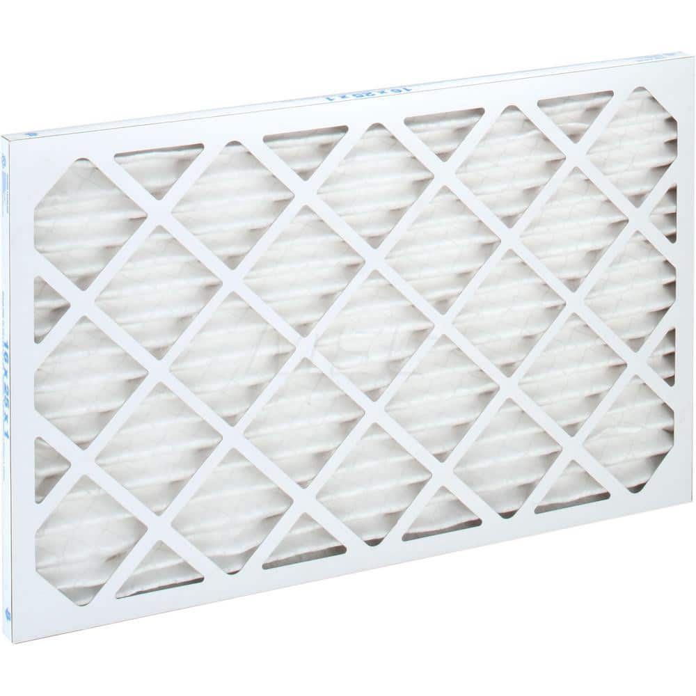 Pleated Air Filter: 16 x 25 x 1", MERV 10, 55% Efficiency, Wire-Backed Pleated