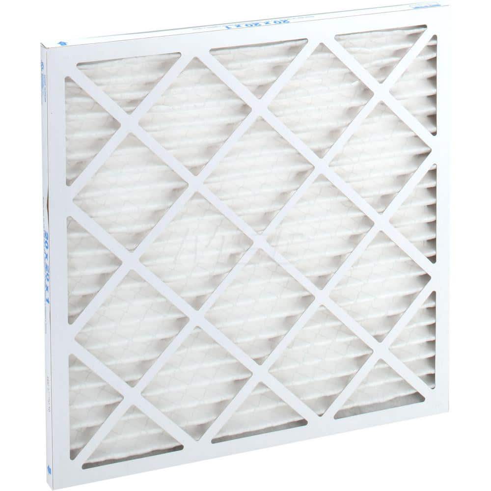 Pleated Air Filter: 20 x 20 x 1", MERV 10, 55% Efficiency, Wire-Backed Pleated