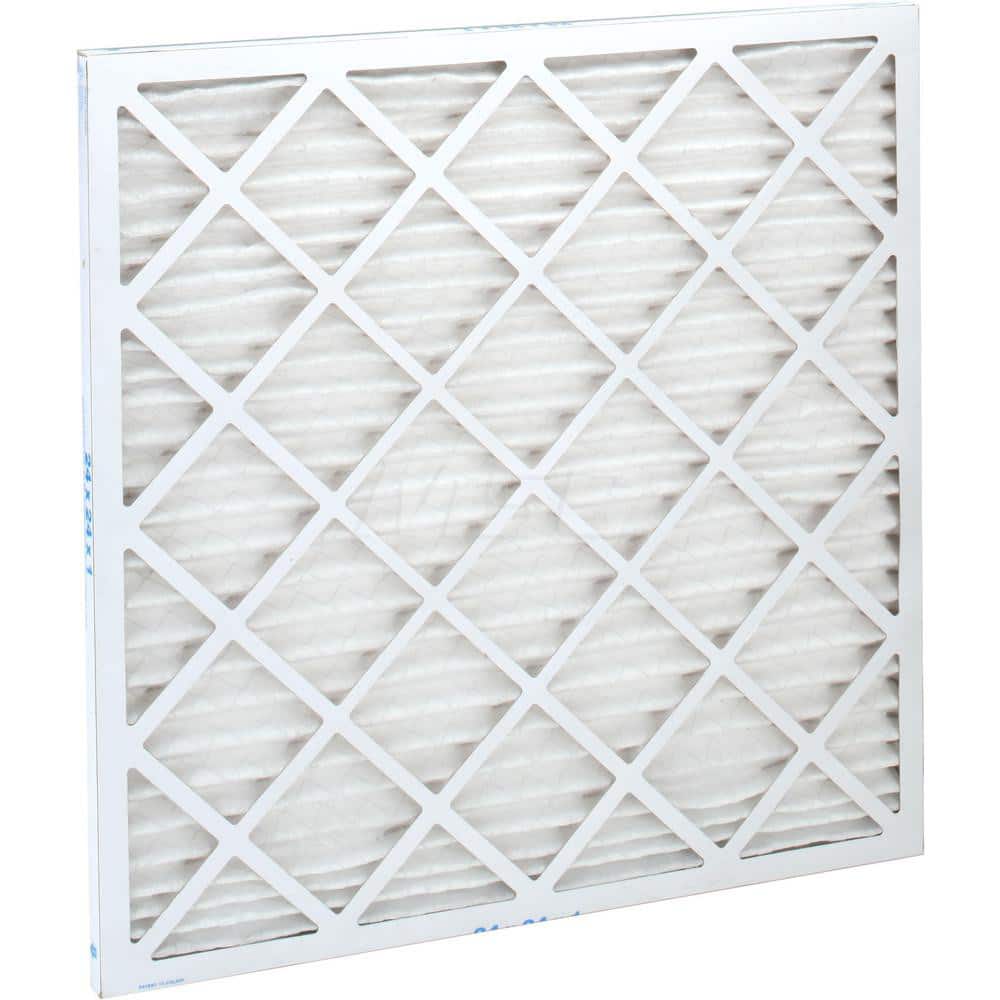 Pleated Air Filter: 24 x 24 x 1", MERV 10, 55% Efficiency, Wire-Backed Pleated