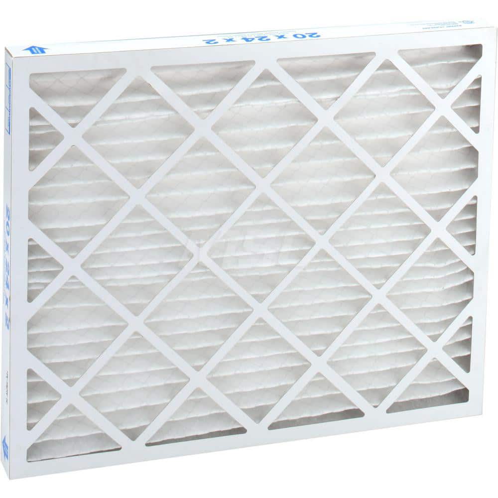 Pleated Air Filter: 20 x 24 x 2", MERV 10, 55% Efficiency, Wire-Backed Pleated