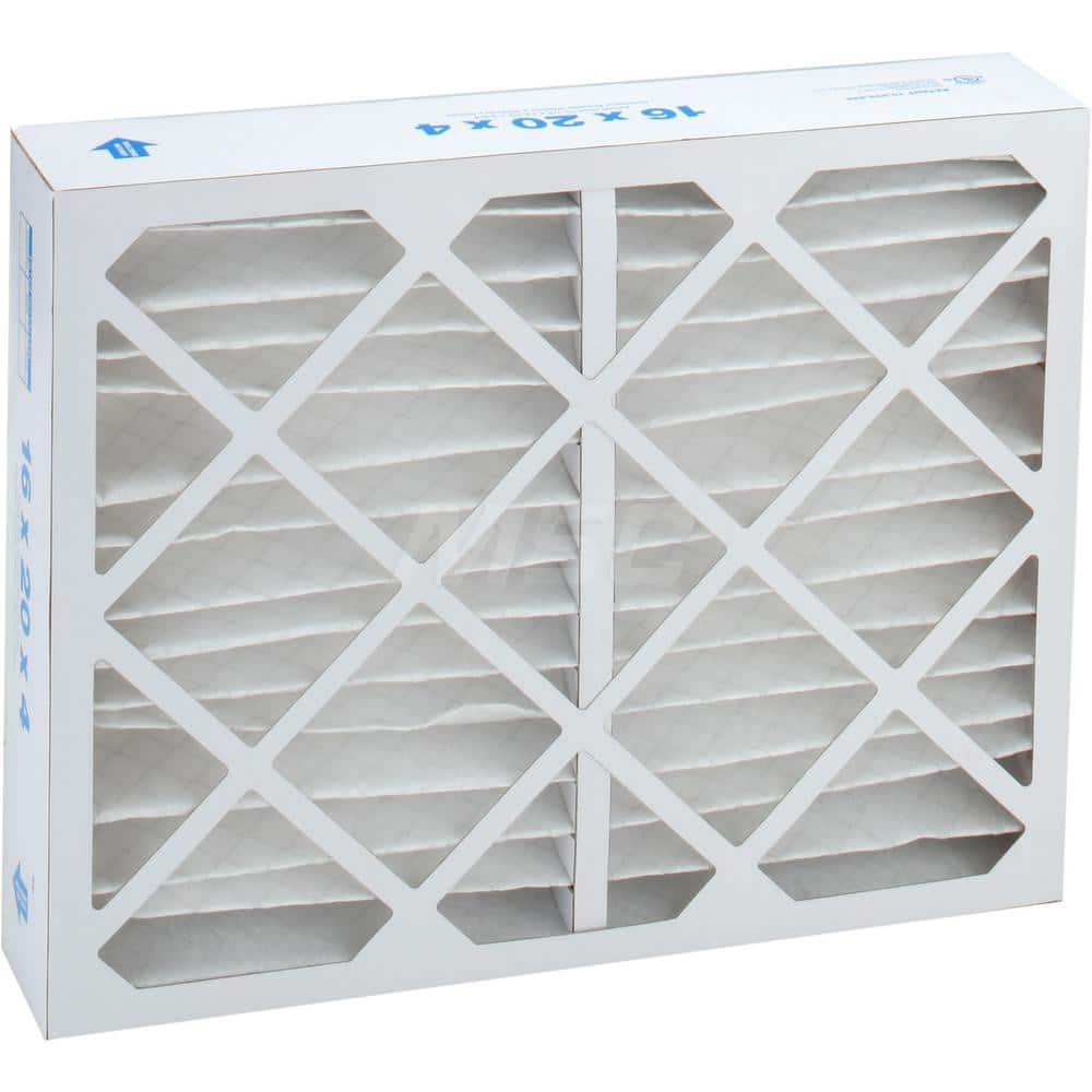Pleated Air Filter: 16 x 20 x 4", MERV 10, 55% Efficiency, Wire-Backed Pleated