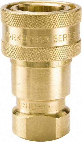 Parker BH4-60 Hydraulic Hose Female Pipe Rigid Fitting: 1/2", 1/2", 1,000 psi 