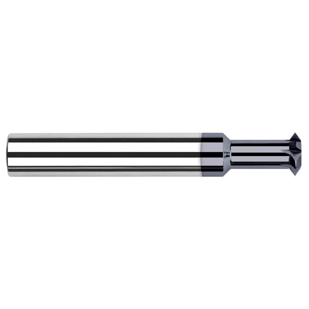Harvey Tool 946893-C3 Double Angle Milling Cutter: 90 °, 3/32" Cut Dia, 3/64" Cut Width, 1/8" Shank Dia, Solid Carbide 