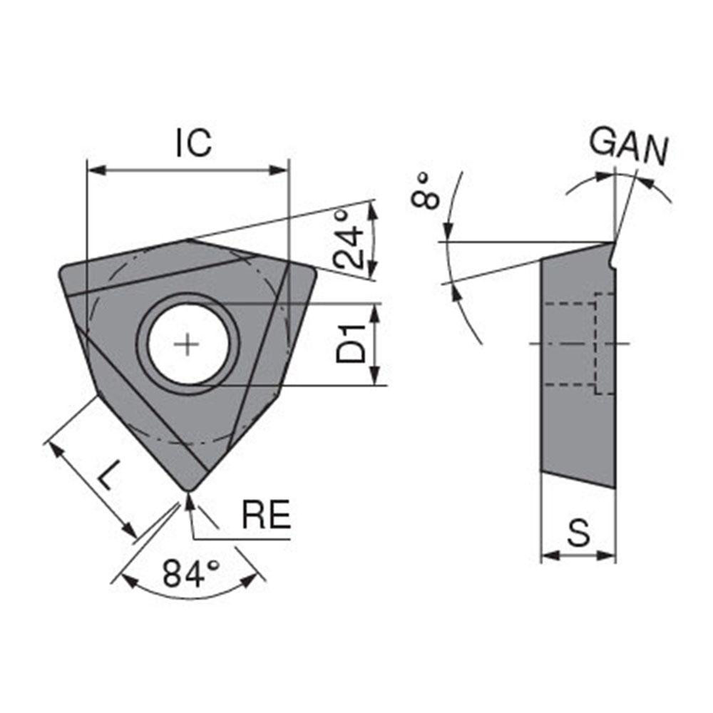 Komet Boring Insert WOHX02T001G12 K10, Solid Carbide MSC Direct