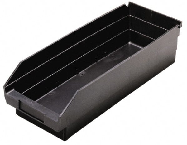 Quantum Storage QSB 104CON Plastic Hopper Shelf Bin: Black 