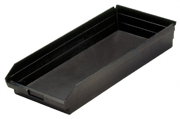Plastic Hopper Shelf Bin: Black