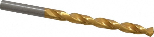 Jobber Length Drill Bit: 17/64" Dia, 135 °, High Speed Steel