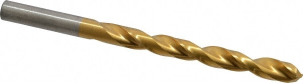 Jobber Length Drill Bit: 5/16" Dia, 135 °, High Speed Steel