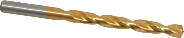Jobber Length Drill Bit: 11/32" Dia, 135 °, High Speed Steel