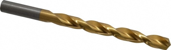 Jobber Length Drill Bit: 3/8" Dia, 135 °, High Speed Steel