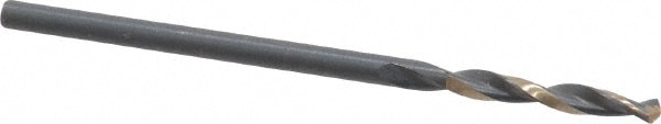 Screw Machine Length Drill Bit: 0.0781" Dia, 135 °, High Speed Steel