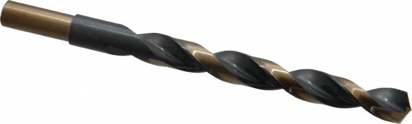 Reduced Shank Drill Bit: 7/16'' Dia, 3/8'' Shank Dia, 135 0, High Speed Steel